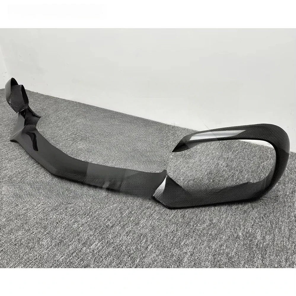 R Style Gloss Carbon Fiber Auto Parts Decoration Front Bumper Lip Front Lip for Benz GT GTS 2015-2018